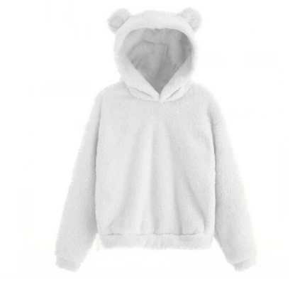 Hoodies Winter Long Sleeve Rabbit Ear Hood Sweatshirt Cute