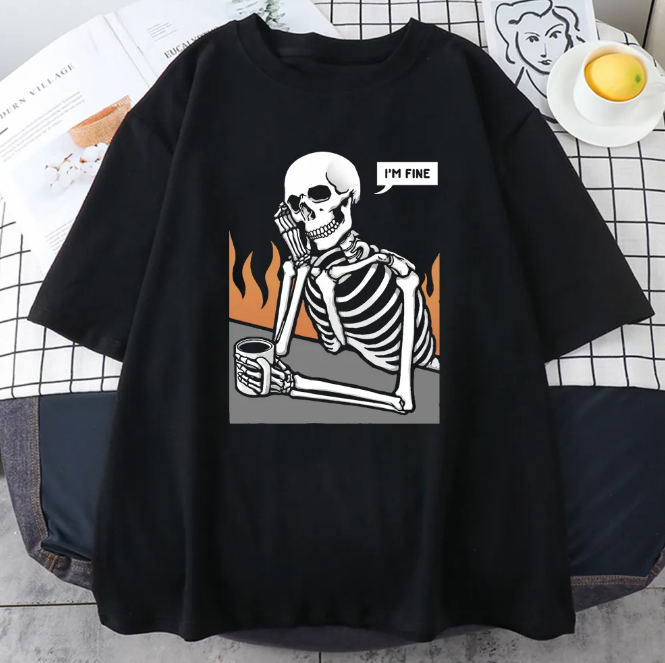 Skeletons In Meditation And Keep Alone Tshirts