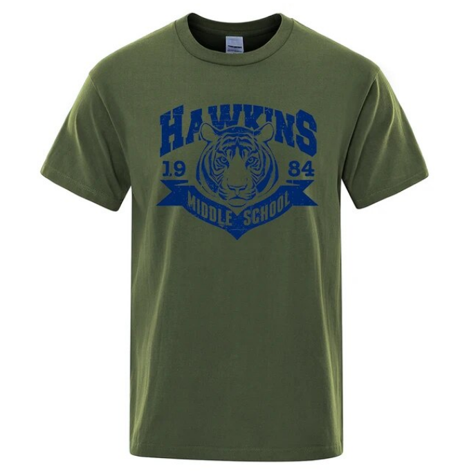 Hawkins Middle School Tigers Funny Printed Tshirts