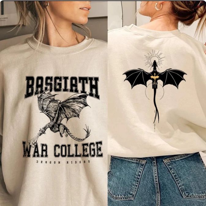  Vintage Fourth Wing Sweatshirt Dragon Rider