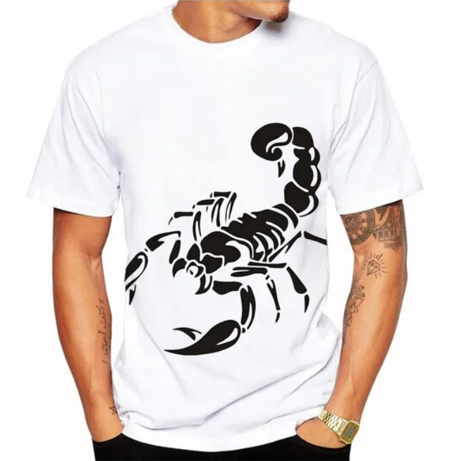 Summer Fashion Scorpion 3D Printed Unisex Cool Tshirt