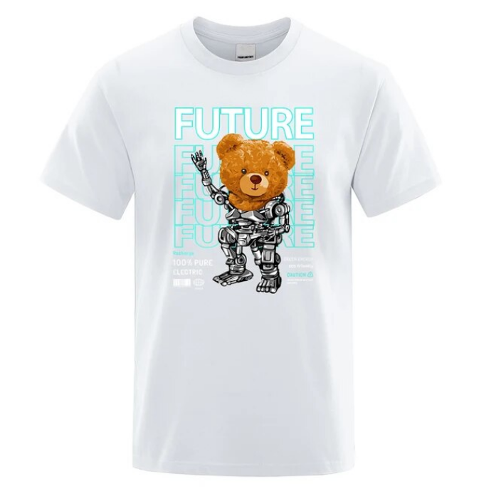 Pure Electric In Future Teddy Bear Men Tshirts