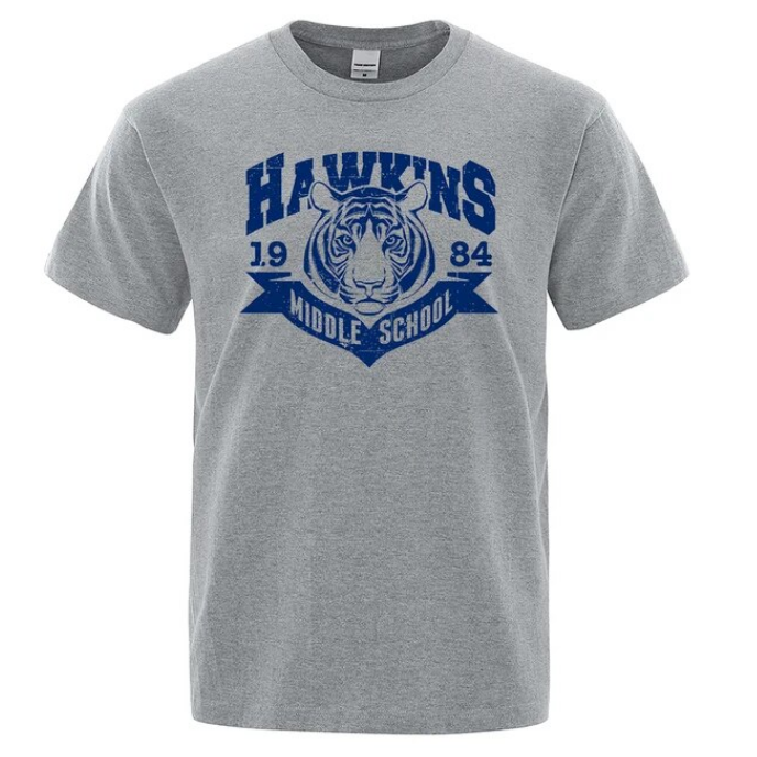 Hawkins Middle School Tigers Funny Printed Tshirts