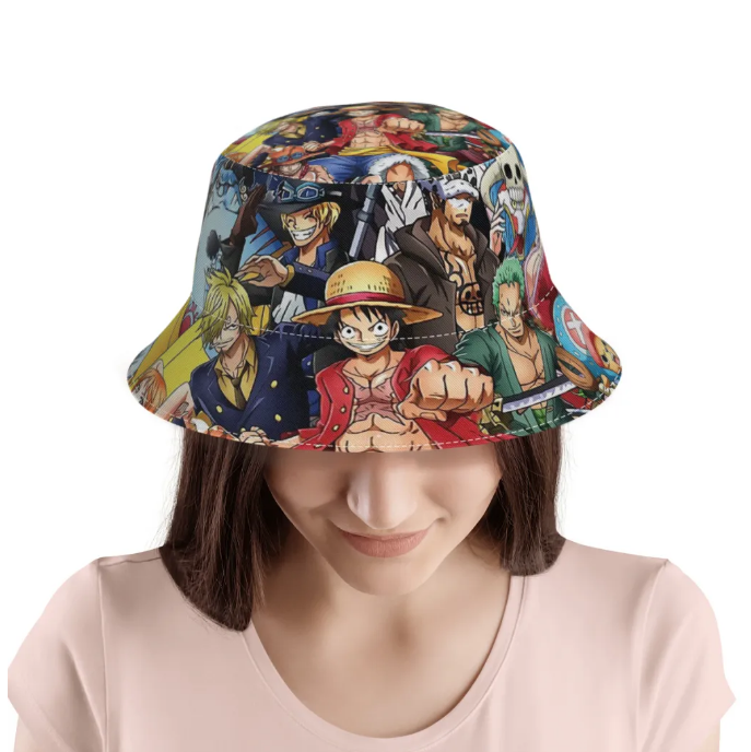 One Piece Monkey D Luffy Characters Bucket Hat