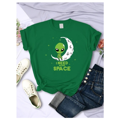 I Need More Space Green Alien Tshirts