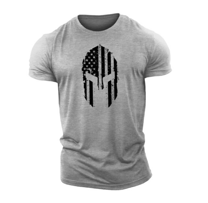 Tshirt 3D Printing Spartan USA Gym