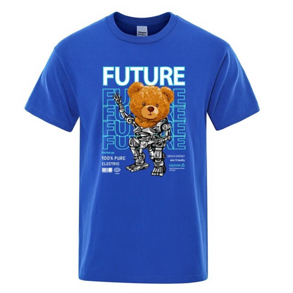 Pure Electric In Future Teddy Bear Men Tshirts