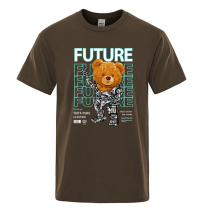 Pure Electric In Future Teddy Bear Men Tshirts