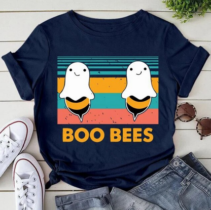 Funny Boo Bees Print Tshirts Fashion