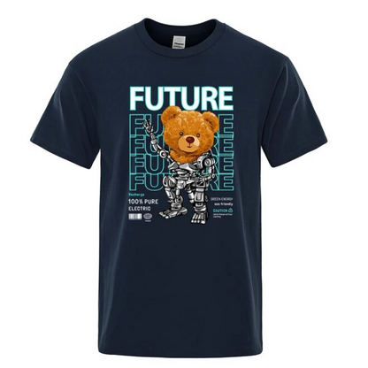 Pure Electric In Future Teddy Bear Men Tshirts