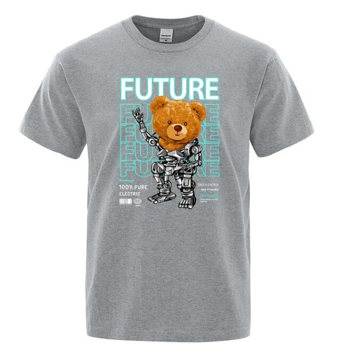 Pure Electric In Future Teddy Bear Men Tshirts