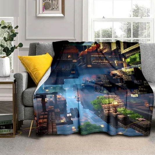 Minecraft Blankets For Beds Thin Blanket Rug For Living Room Unique