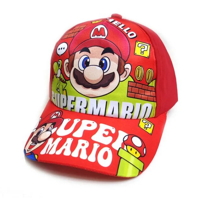 Super Marios Bros Cartoon Hat Luigi Embroidery