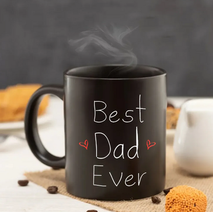 Best Dad Ever Black Ceramic Coffee Mug