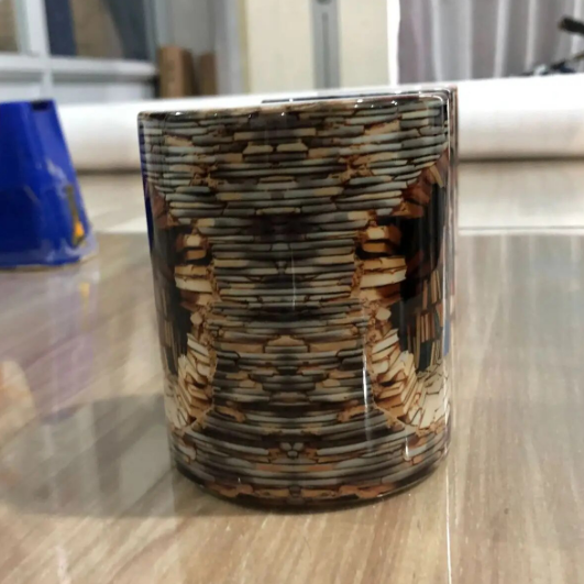 3D Effect Bookshelf Mug Creative Space Design Ceramic Mug