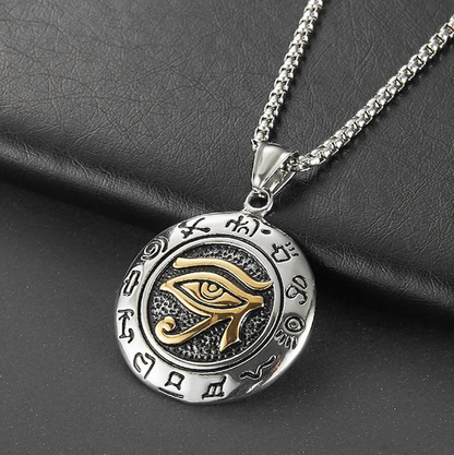 Necklace Vintage Egyptian Pharaoh Amulet Rune Men