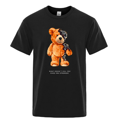 Tshirt Men Short Sleeve Teddy Bear Show You What I Am Really Look