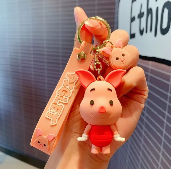 Disney Anime Pig Keychain Cartoon