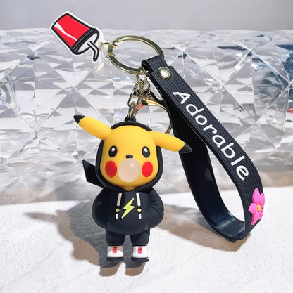 Pokemon Anime Peripheral Kawaii Cartoon Pikachu Keychain