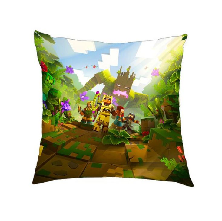 Cartoon Cushion Cover Minecraft For Bed Pillows