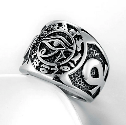 Valily Egyptian Pharaoh Eye Of Horus Rune Amulet Rings