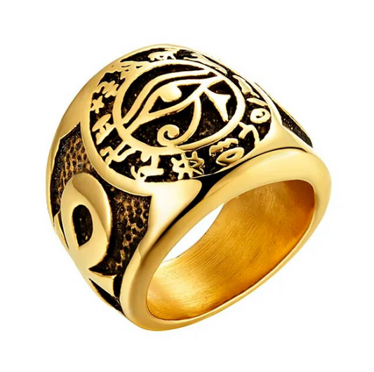 Valily Egyptian Pharaoh Eye Of Horus Rune Amulet Rings