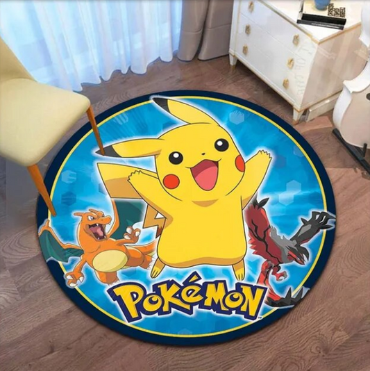 Anime Character Round Carpet Floor Mat Cute Carpets Floor Rug For Bedroom Living Room