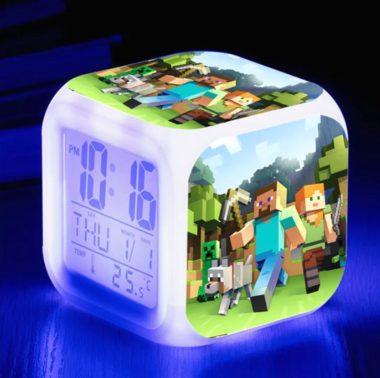 Minecraft Alarm Clock Steve Diamond