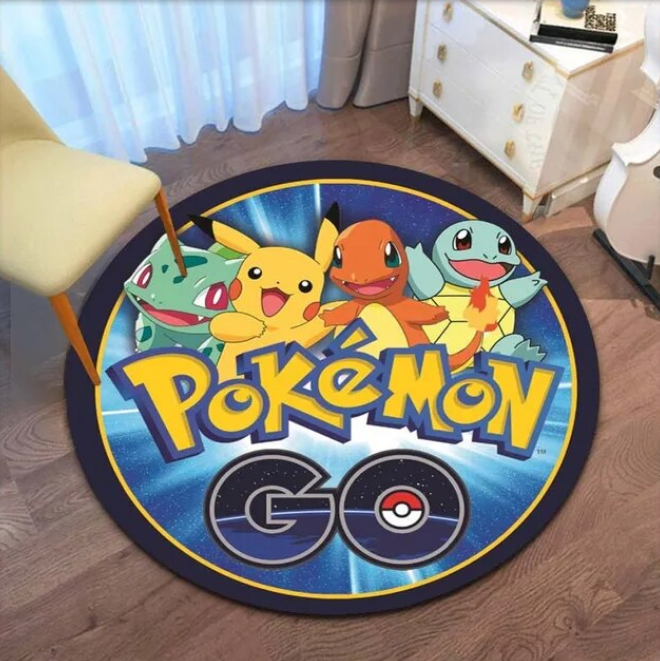 Anime Character Round Carpet Floor Rug For Bedroom Living Room