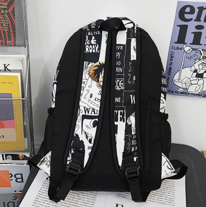 One Piece Backpack Anime Teens Casual Students School Bag