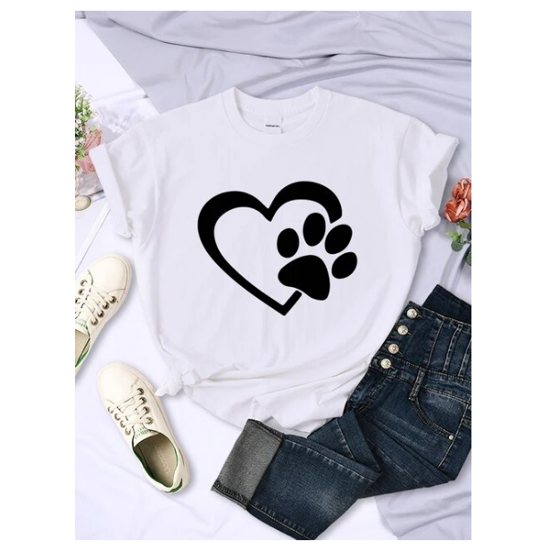 Funny Heart And Hand Palm Pattern Tshirts