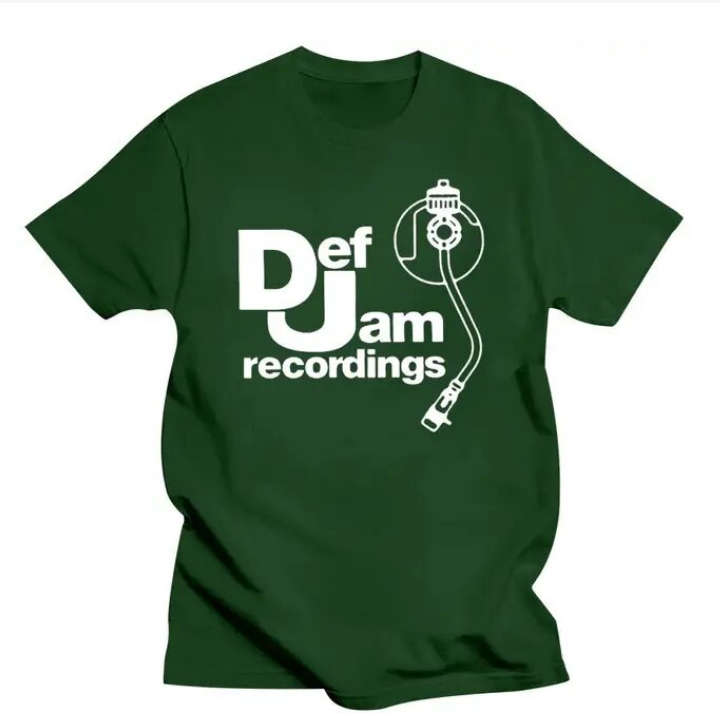 Tshirt Def Jam Recordings Logo Classic Rap Hip Hop