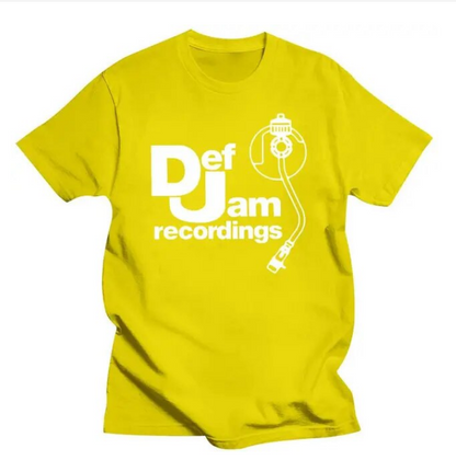 Tshirt Def Jam Recordings Logo Classic Rap Hip Hop