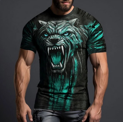 3D Fierce Animal Print Tshirt For Men