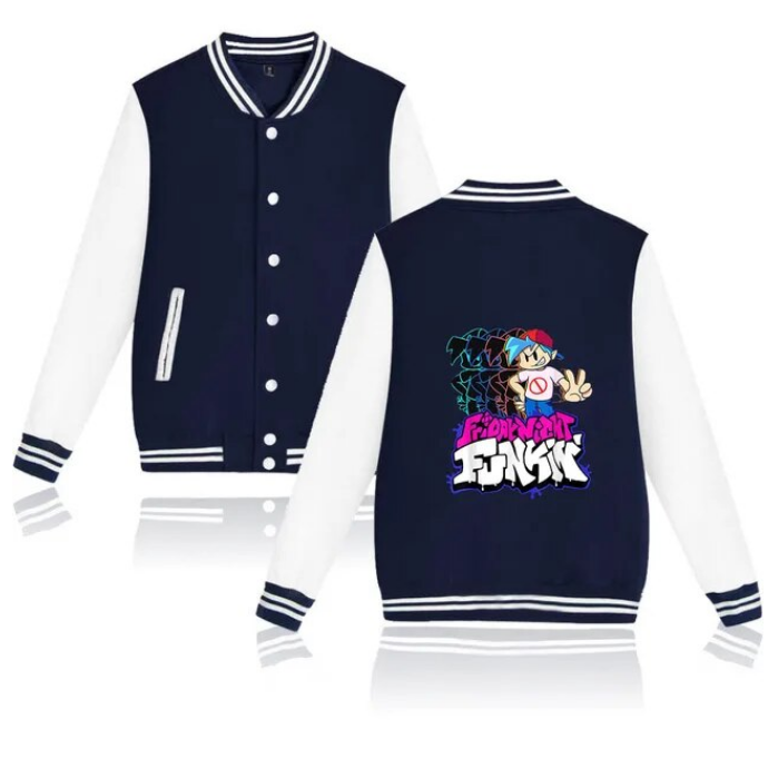 Friday Night Funkin Varsity Baseball Bomber Jacket