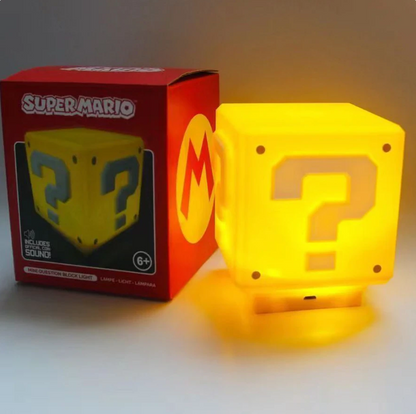 Led Question Mark Night Light Super Mario Bros Games Toy