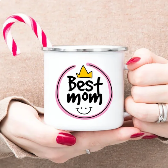 Best Mom Cups Enamel Gifts Mothers Day