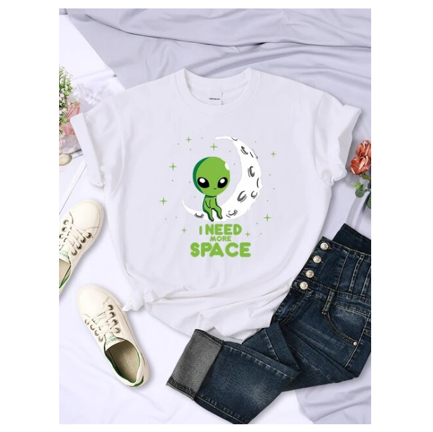 I Need More Space Green Alien Tshirts