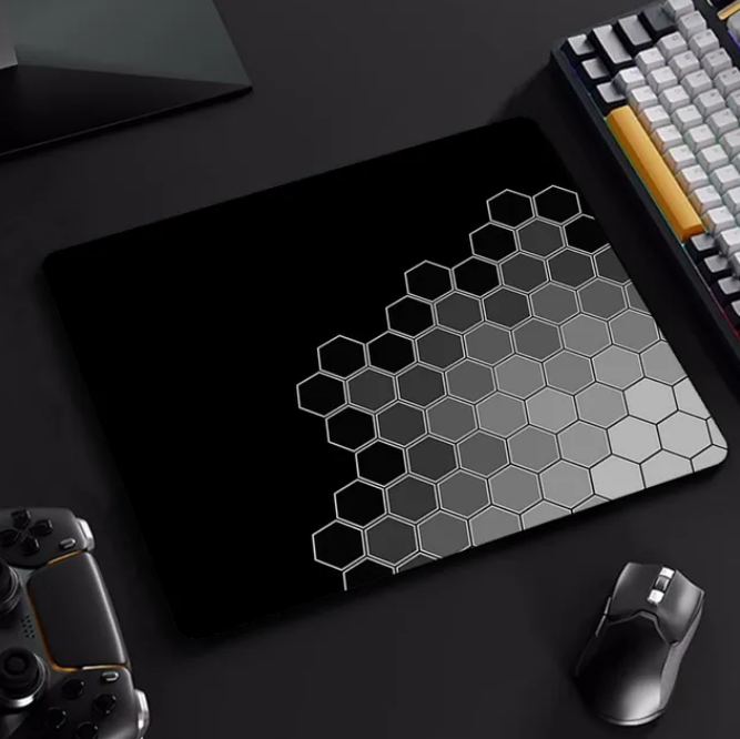 Hexagon Gaming Mouse Pad Computer Rubber Decoration Office