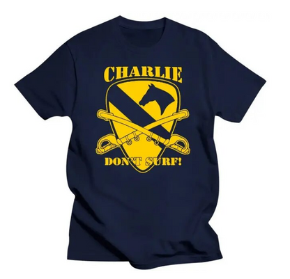 Tshirt Charlie Dont Surf 2Black