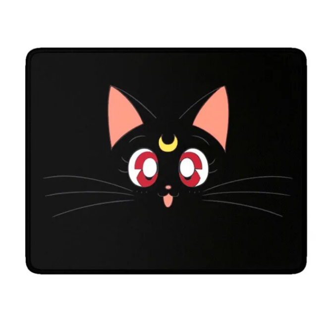 Black Cat Mouse Pad Small Mousepad