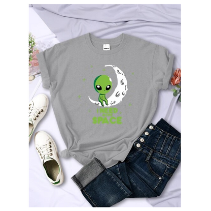 I Need More Space Green Alien Tshirts