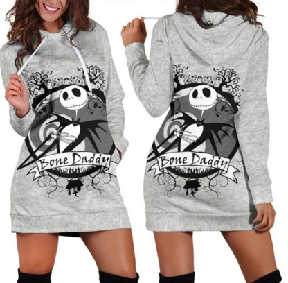 Jack Skellington Hoodie Dress Sweater Fashion