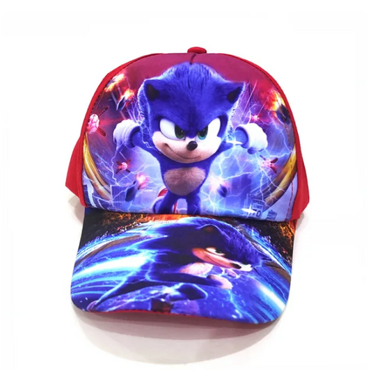 Children Baseball Cap Anime Sonic Creative