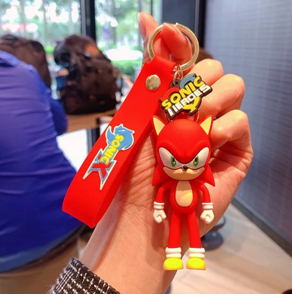 Sonic Accessories New Anime Figure Car Keychain Cute