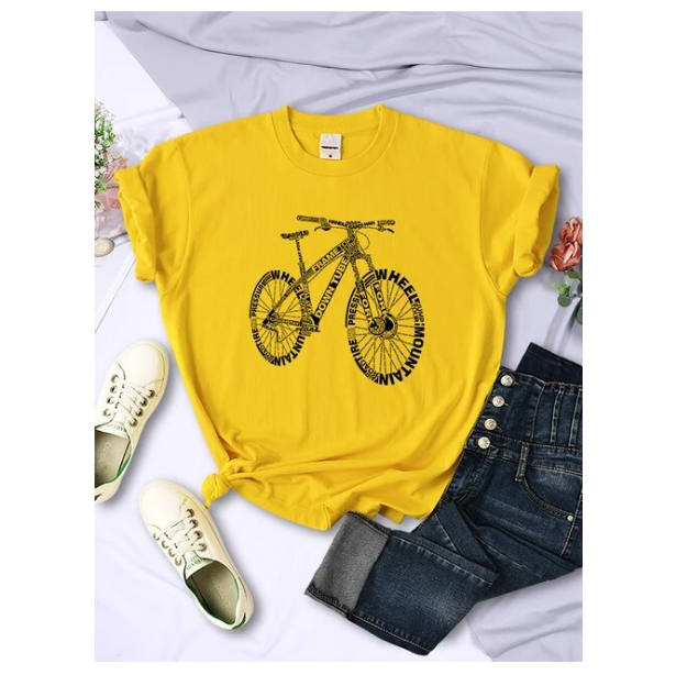 Bicycle Made Of Letters Tshirts