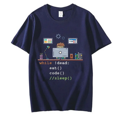 Tshirt Funny Tees Computer Science Python Programmer Eat Code Sleep