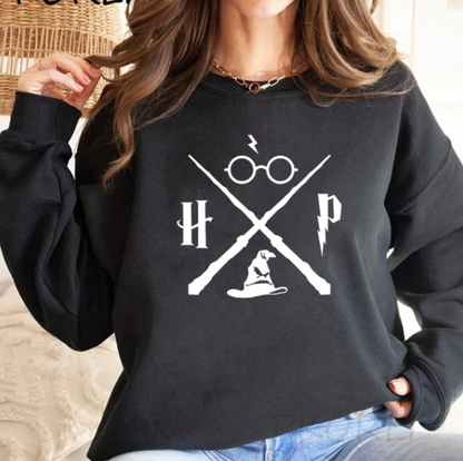 Sweatshirt Wizard Wand HP Pullovers Long Sleeve