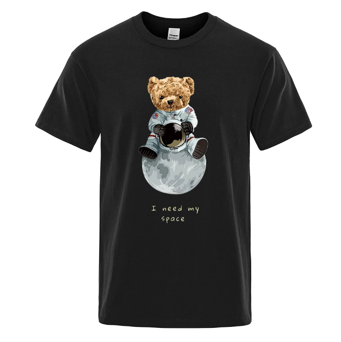 Teddy Bear Imitates American Astronaut Men Women Tshirts