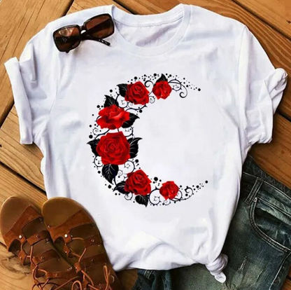 Beautiful Ladies Short Sleeved Tshirt Kute